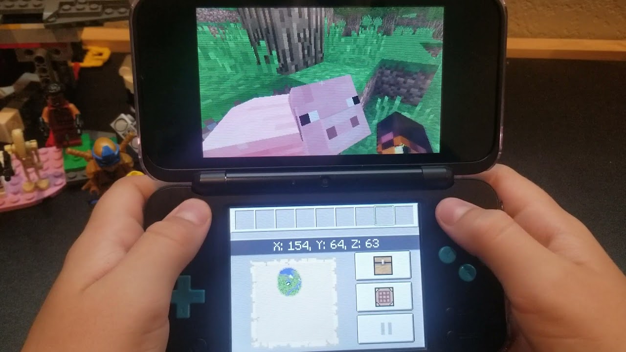 minecraft for 3ds unboxing and gameplay!! - YouTube
